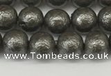 CSB2321 15.5 inches 6mm round wrinkled shell pearl beads wholesale