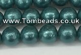 CSB2331 15.5 inches 6mm round wrinkled shell pearl beads wholesale