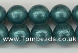 CSB2332 15.5 inches 8mm round wrinkled shell pearl beads wholesale