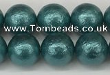 CSB2333 15.5 inches 10mm round wrinkled shell pearl beads wholesale