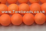 CSB2431 15.5 inches 6mm round matte wrinkled shell pearl beads