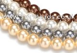 CSB25 16 inches 14mm round shell pearl beads Wholesale