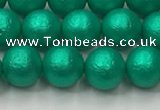 CSB2561 15.5 inches 6mm round matte wrinkled shell pearl beads