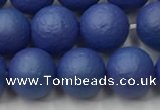 CSB2573 15.5 inches 10mm round matte wrinkled shell pearl beads
