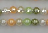 CSB307 15.5 inches 8mm round mixed color shell pearl beads