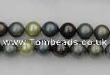 CSB316 15.5 inches 8mm round mixed color shell pearl beads