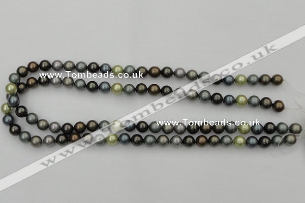 CSB316 15.5 inches 8mm round mixed color shell pearl beads