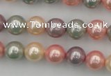 CSB324 15.5 inches 10mm round mixed color shell pearl beads