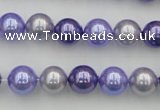 CSB344 15.5 inches 10mm round mixed color shell pearl beads