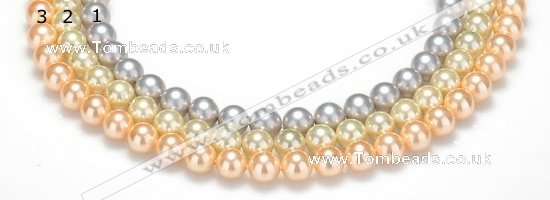 CSB35 16 inches 14mm round shell pearl beads Wholesale