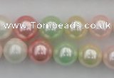 CSB352 15.5 inches 12mm round mixed color shell pearl beads