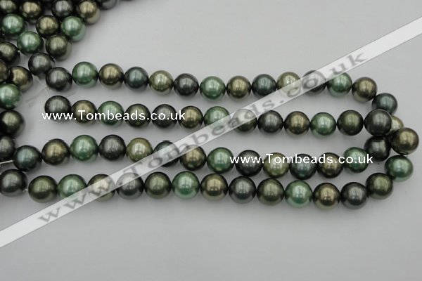 CSB385 15.5 inches 14mm round mixed color shell pearl beads