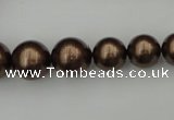 CSB402 15.5 inches 8mm - 16mm round shell pearl beads