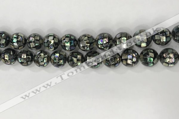 CSB4024 15.5 inches 12mm ball abalone shell beads wholesale