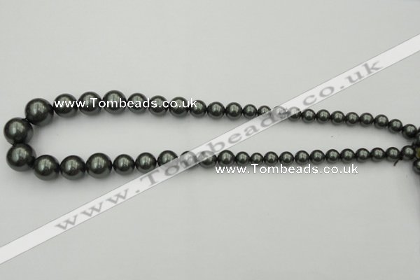 CSB403 15.5 inches 8mm - 16mm round shell pearl beads