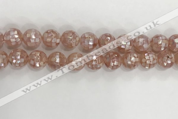 CSB4032 15.5 inches 14mm ball abalone shell beads wholesale