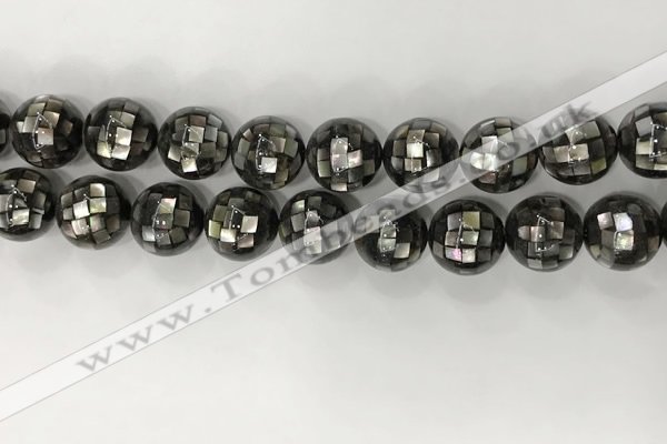 CSB4044 15.5 inches 16mm ball abalone shell beads wholesale