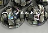 CSB4051 15.5 inches 18mm ball abalone shell beads wholesale