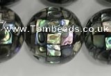 CSB4061 15.5 inches 20mm ball abalone shell beads wholesale