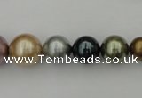 CSB409 15.5 inches 8mm - 16mm round mixed color shell pearl beads