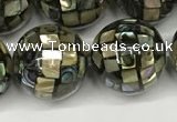 CSB4102 15.5 inches 14mm ball abalone shell beads wholesale