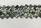 CSB4119 15.5 inches 10*10mm diamond abalone shell beads wholesale