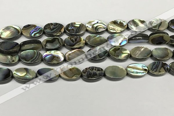 CSB4127 15.5 inches 10*14mm oval abalone shell beads wholesale