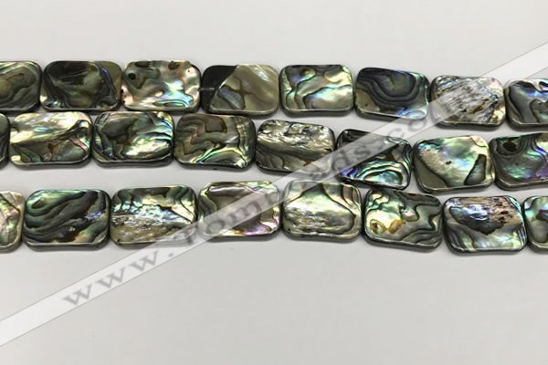 CSB4156 15.5 inches 15*20mm rectangle abalone shell beads wholesale