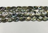 CSB4159 15.5 inches 8*12mm flat drum abalone shell beads wholesale