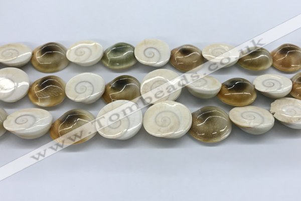 CSB4501 15.5 inches 22*25mm freeform shell beads wholesale