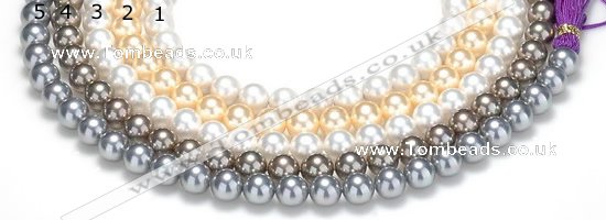 CSB50 16 inches 14mm round shell pearl beads Wholesale
