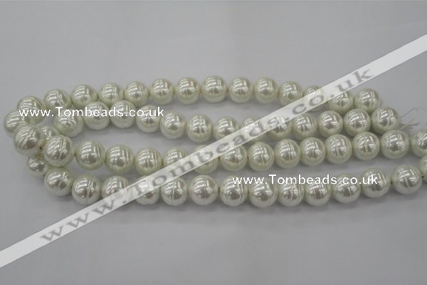 CSB620 15.5 inches 14mm whorl round shell pearl beads