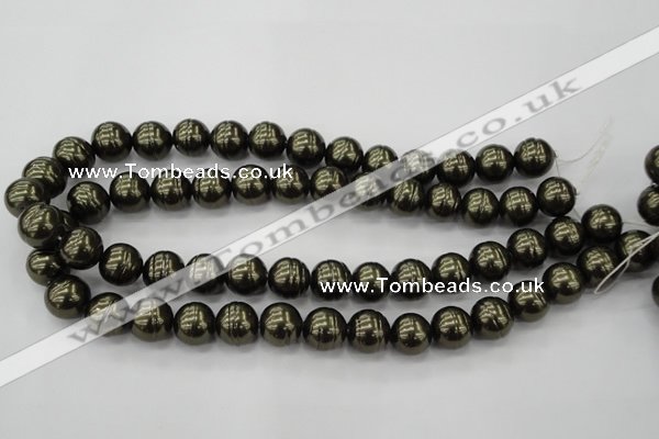 CSB622 15.5 inches 14mm whorl round shell pearl beads