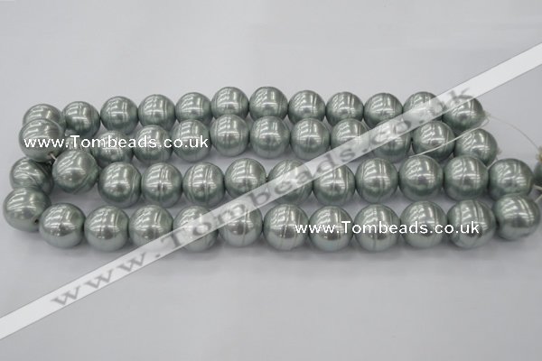 CSB646 15.5 inches 18mm whorl round shell pearl beads