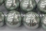 CSB661 15.5 inches 22mm whorl round shell pearl beads