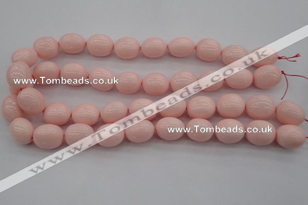 CSB676 15.5 inches 16*19mm oval shell pearl beads