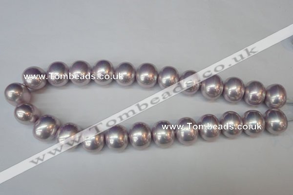 CSB830 15.5 inches 16*19mm oval shell pearl beads wholesale