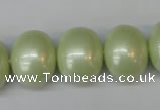 CSB831 15.5 inches 16*19mm oval shell pearl beads wholesale