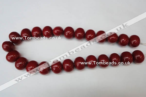 CSB835 15.5 inches 16*19mm oval shell pearl beads wholesale