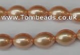 CSB848 15.5 inches 10*14mm rice shell pearl beads wholesale