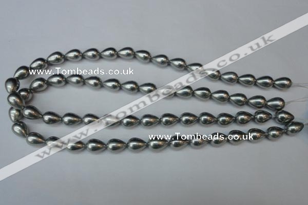 CSB860 15.5 inches 10*12mm teardrop shell pearl beads wholesale