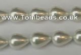 CSB862 15.5 inches 10*14mm teardrop shell pearl beads wholesale