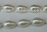 CSB864 15.5 inches 9*16mm teardrop shell pearl beads wholesale