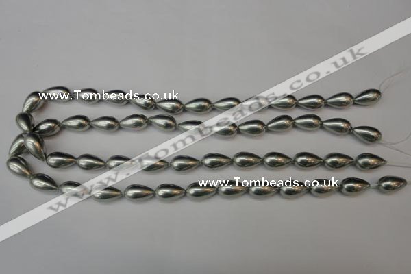 CSB865 15.5 inches 9*16mm teardrop shell pearl beads wholesale