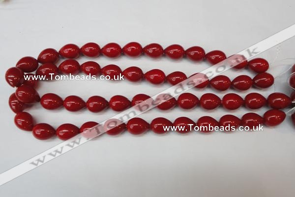 CSB869 15.5 inches 12*16mm teardrop shell pearl beads wholesale