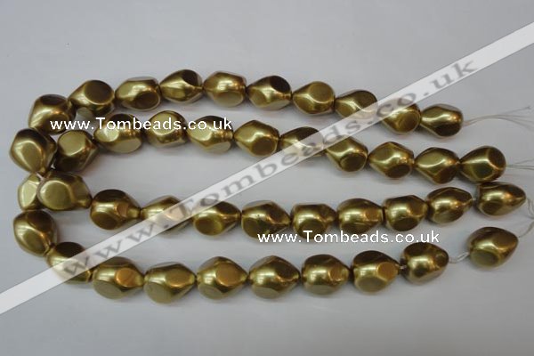 CSB894 15.5 inches 15*20mm teardrop shell pearl beads wholesale