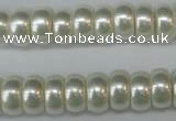 CSB900 15.5 inches 6*12mm rondelle shell pearl beads wholesale