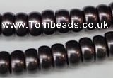 CSB902 15.5 inches 6*12mm rondelle shell pearl beads wholesale