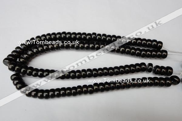 CSB903 15.5 inches 6*12mm rondelle shell pearl beads wholesale