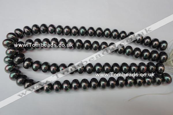 CSB909 15.5 inches 10*14mm rondelle shell pearl beads wholesale